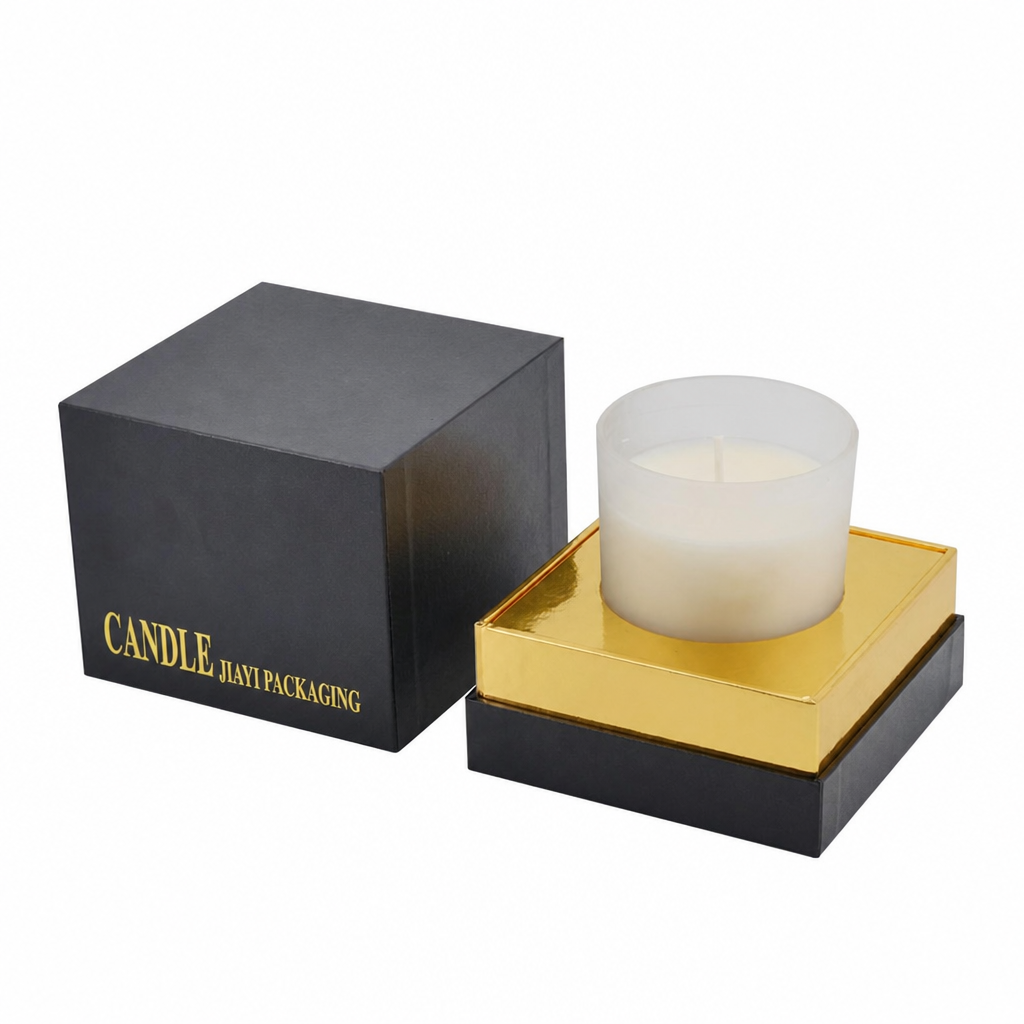 Custom candle packaging interior insert